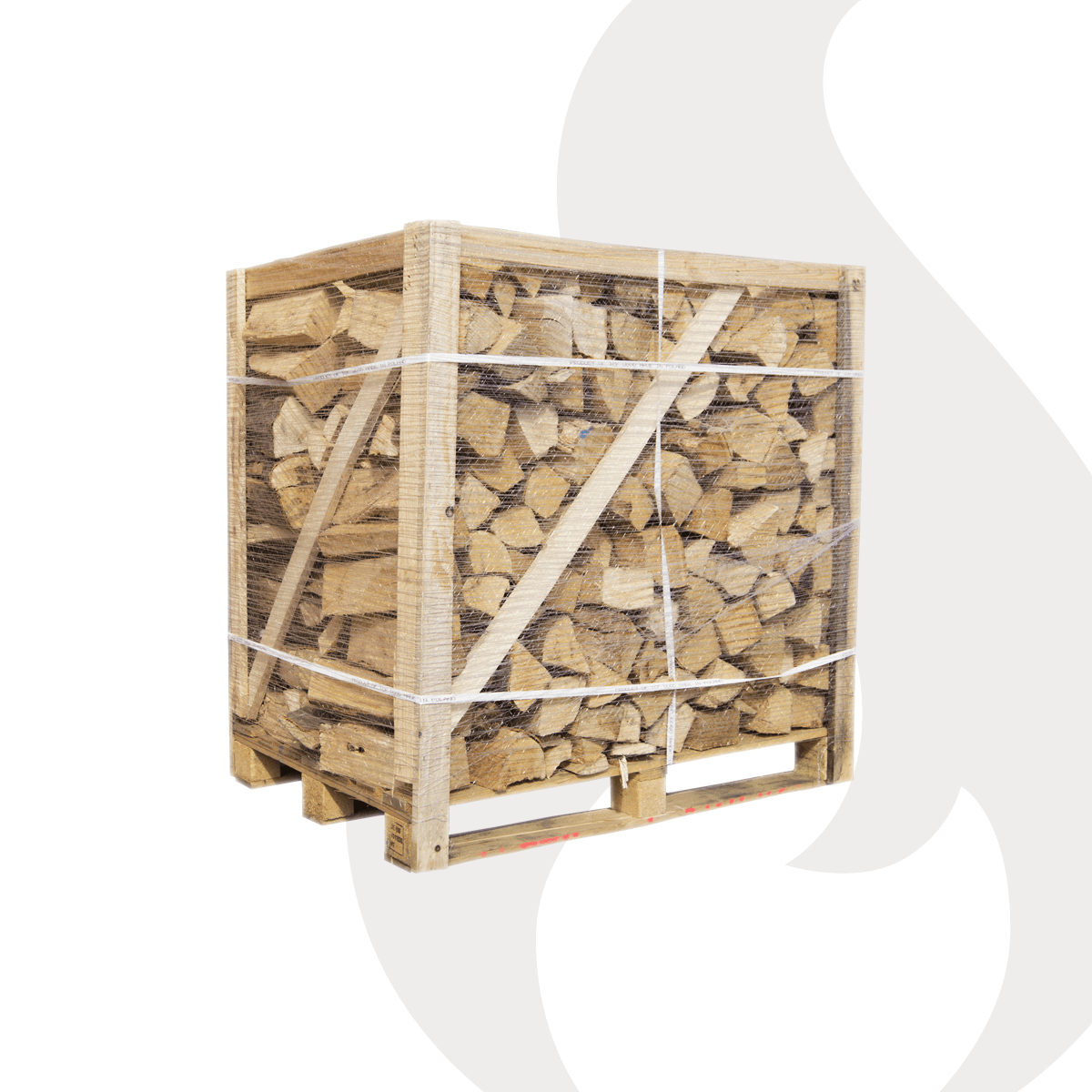 Buchen brennholz 33cm, auf palette gestapelt, 1 rm / 1,6 srm – 500 kg – Bild 2