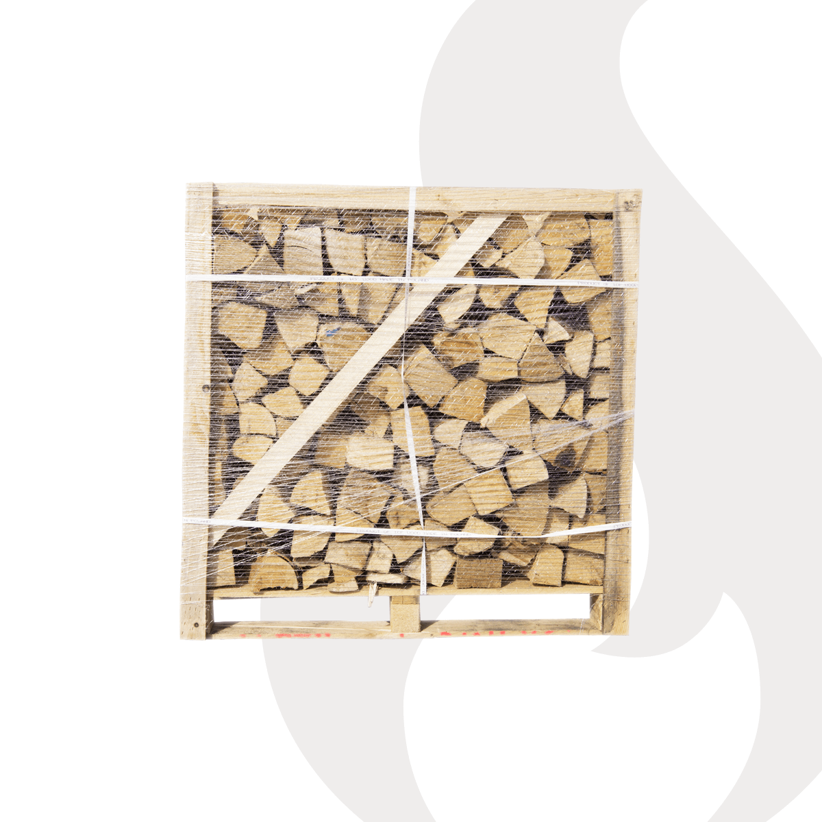 Buchen brennholz 33cm, auf palette gestapelt, 1 rm / 1,6 srm – 500 kg