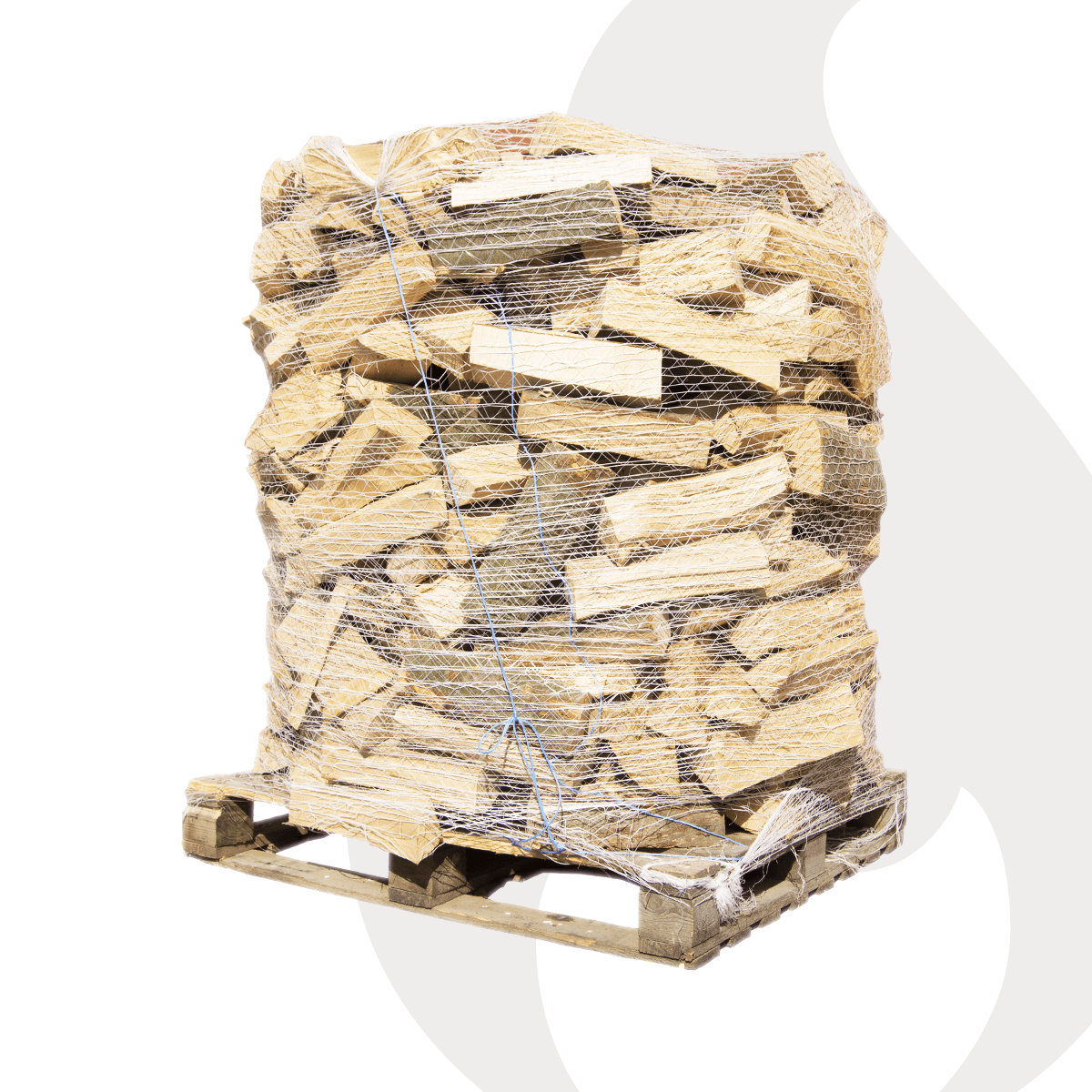 Buchen brennholz premium 33cm, rindenfrei auf palette im netz, ca. 1,6 srm / 1rm, 500 kg – Bild 2