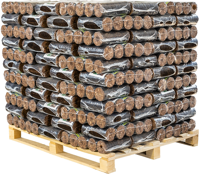 Glut/nachtbriketts palette biomac extra hart 1000kg